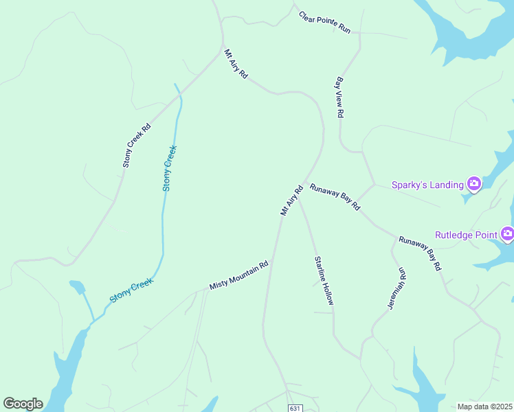 map of restaurants, bars, coffee shops, grocery stores, and more near 1713 Mount Airy Road in Lynch Station
