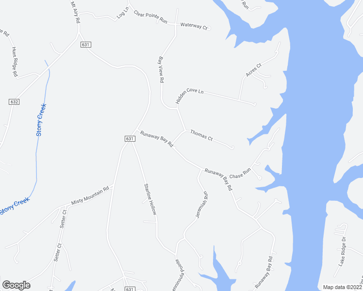 map of restaurants, bars, coffee shops, grocery stores, and more near 222 Runaway Bay Road in Lynch Station