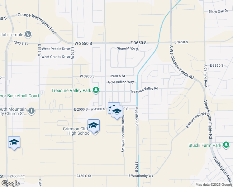 map of restaurants, bars, coffee shops, grocery stores, and more near 4104 Signature Way in Washington