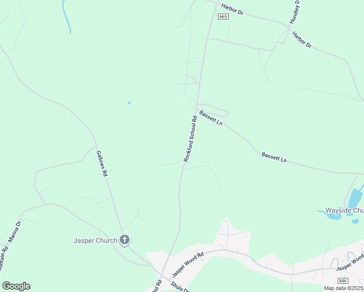 map of restaurants, bars, coffee shops, grocery stores, and more near 13741 Rockford School Road in Hurt