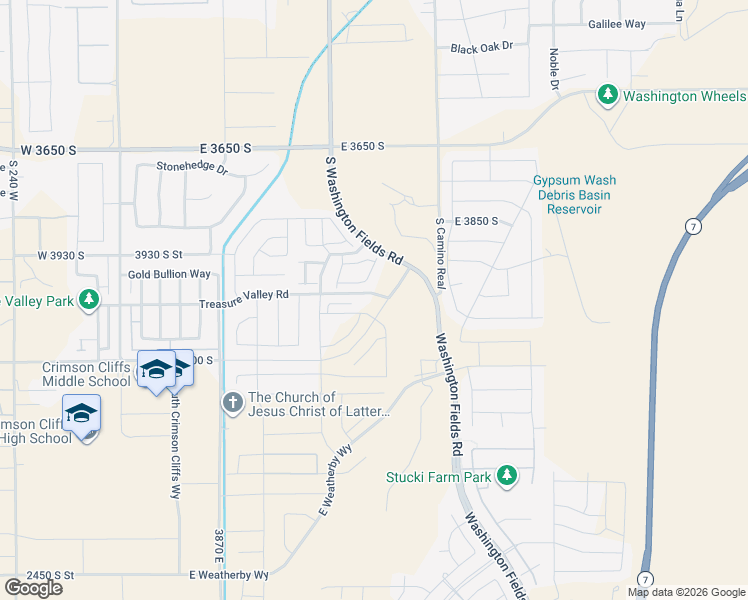 map of restaurants, bars, coffee shops, grocery stores, and more near Treasure Valley Road in Washington