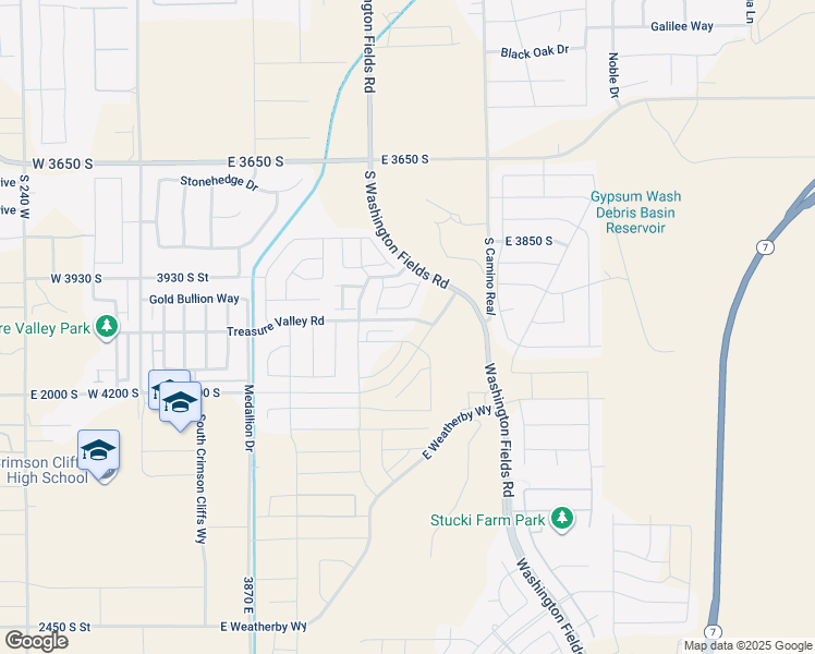 map of restaurants, bars, coffee shops, grocery stores, and more near Treasure Valley Road in Washington