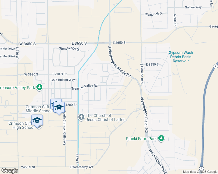 map of restaurants, bars, coffee shops, grocery stores, and more near 692 Raintree Lane in Washington