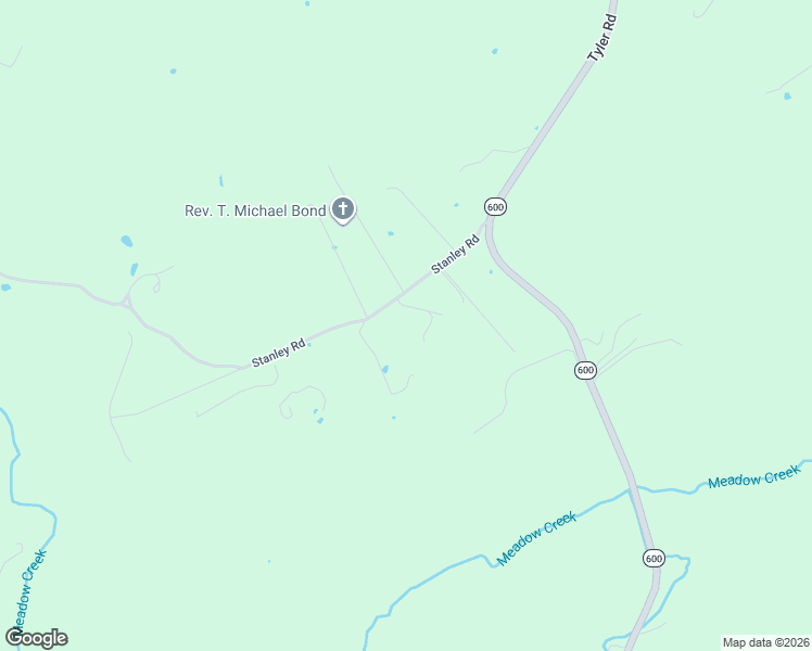 map of restaurants, bars, coffee shops, grocery stores, and more near 4075-4083 Stanley Road in Radford
