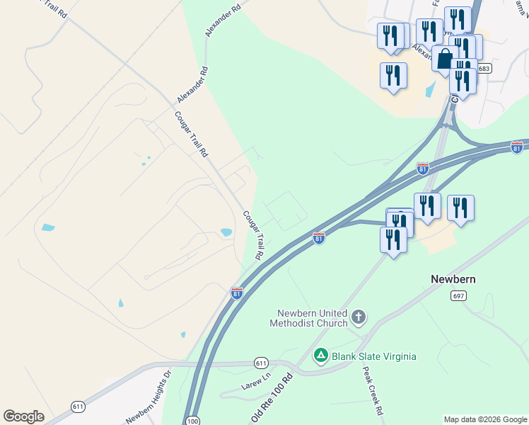 map of restaurants, bars, coffee shops, grocery stores, and more near 5056 Southern Drive in Dublin