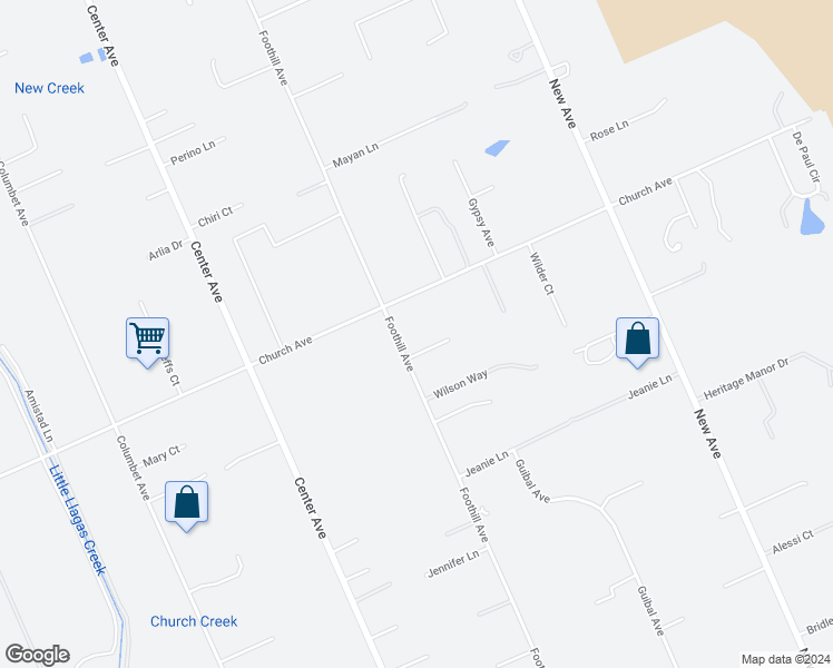 map of restaurants, bars, coffee shops, grocery stores, and more near 11840 Foothill Avenue in Gilroy