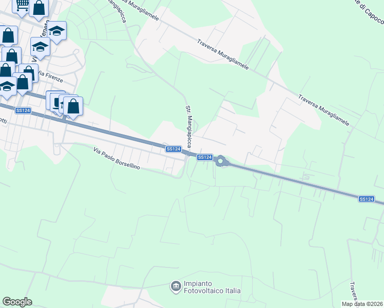 map of restaurants, bars, coffee shops, grocery stores, and more near 28 Corso Vittorio Emanuele in Libero consorzio comunale di Siracusa