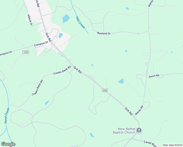 map of restaurants, bars, coffee shops, grocery stores, and more near 3169 Grit Road in Hurt