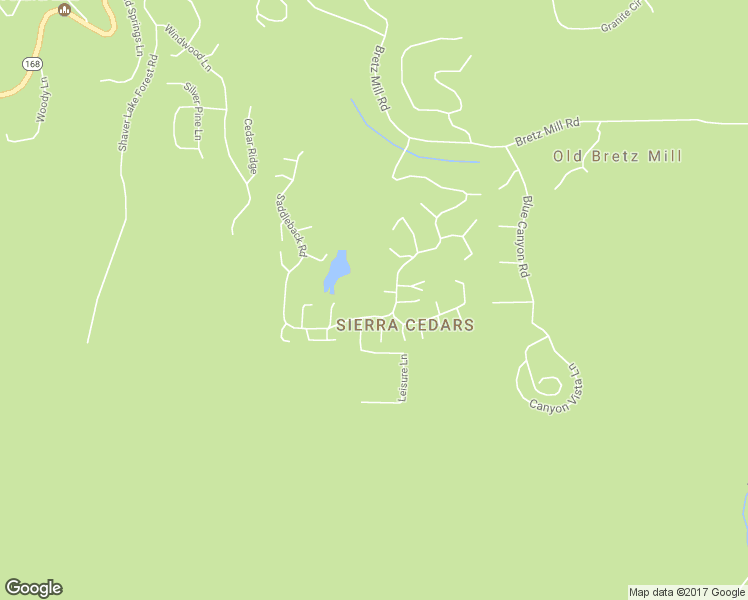 map of restaurants, bars, coffee shops, grocery stores, and more near 42318 Hanging Branch Road in Shaver Lake
