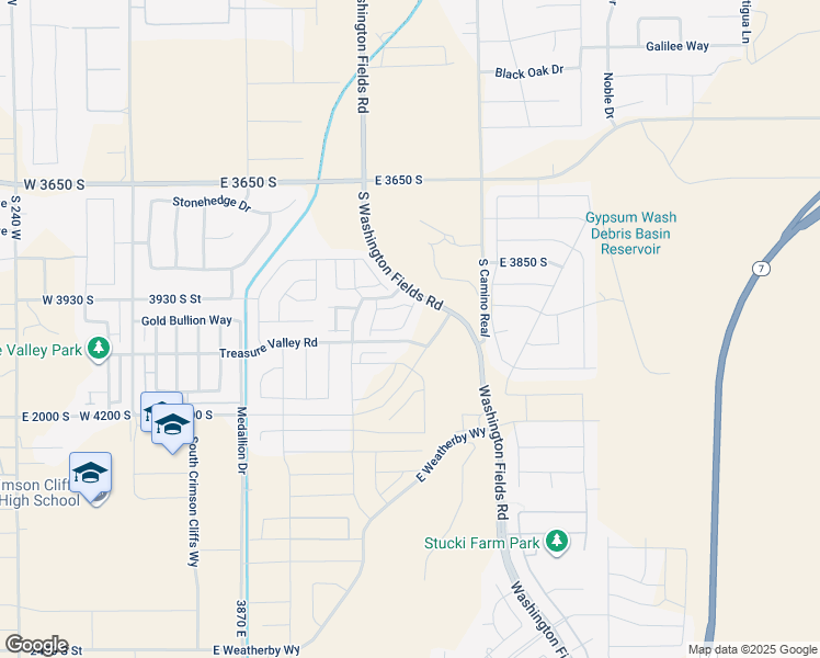 map of restaurants, bars, coffee shops, grocery stores, and more near Treasure Valley Road in Washington