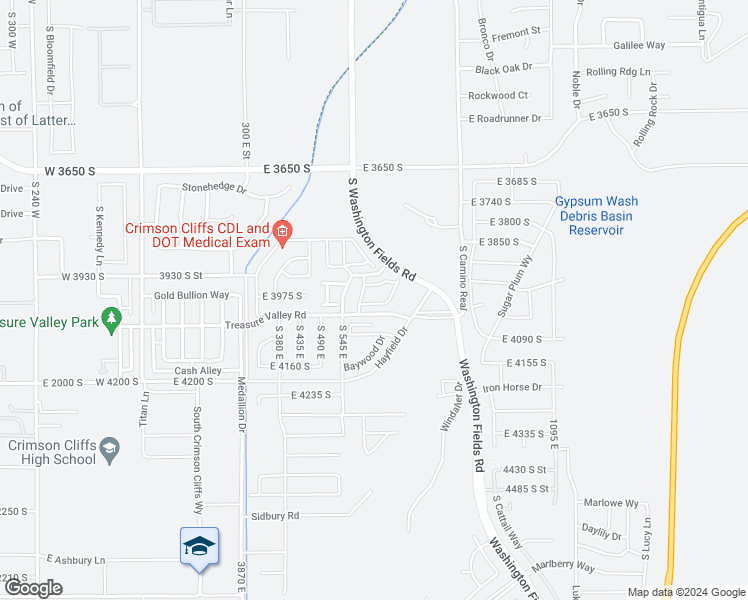 map of restaurants, bars, coffee shops, grocery stores, and more near 692 Raintree Lane in Washington