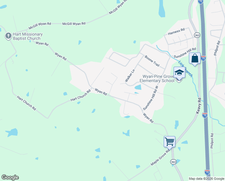 map of restaurants, bars, coffee shops, grocery stores, and more near 1288 Wyan Road in London