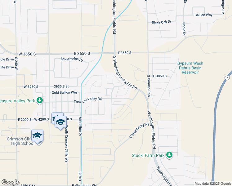map of restaurants, bars, coffee shops, grocery stores, and more near 692 Raintree Lane in Washington