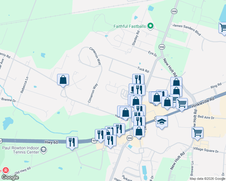 map of restaurants, bars, coffee shops, grocery stores, and more near 3249 Sandpiper Circle in Paducah