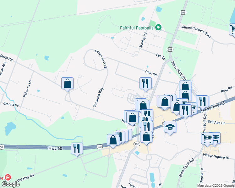 map of restaurants, bars, coffee shops, grocery stores, and more near 3249 Sandpiper Circle in Paducah