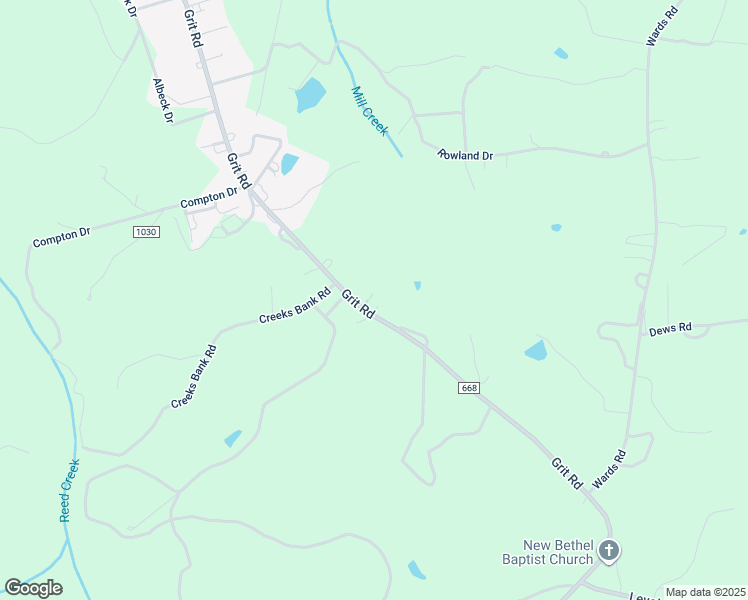 map of restaurants, bars, coffee shops, grocery stores, and more near 3045 Grit Road in Hurt