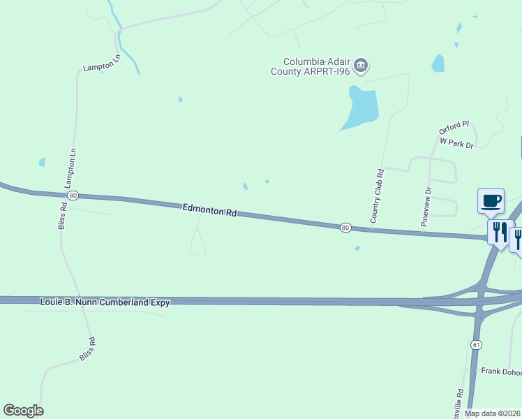 map of restaurants, bars, coffee shops, grocery stores, and more near 431-633 Edmoton Road in Columbia