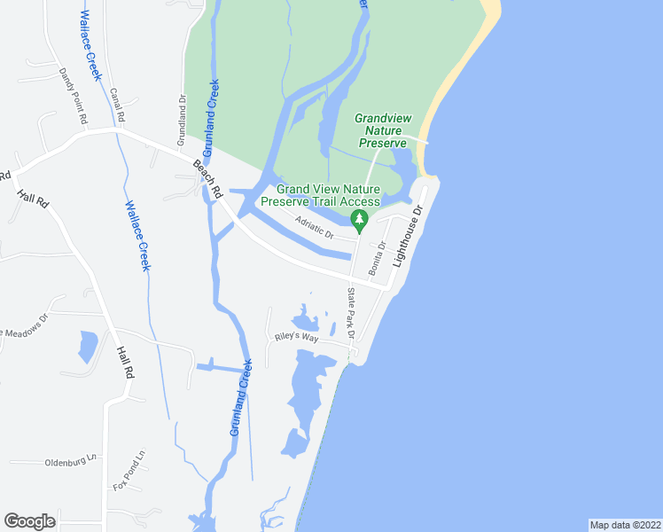 map of restaurants, bars, coffee shops, grocery stores, and more near 1729 Beach Road in Hampton