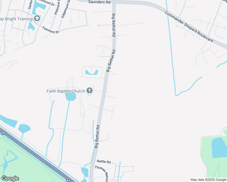 map of restaurants, bars, coffee shops, grocery stores, and more near 6 Compton Court in Hampton