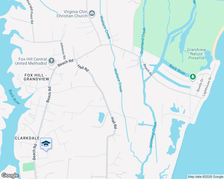 map of restaurants, bars, coffee shops, grocery stores, and more near in Hampton