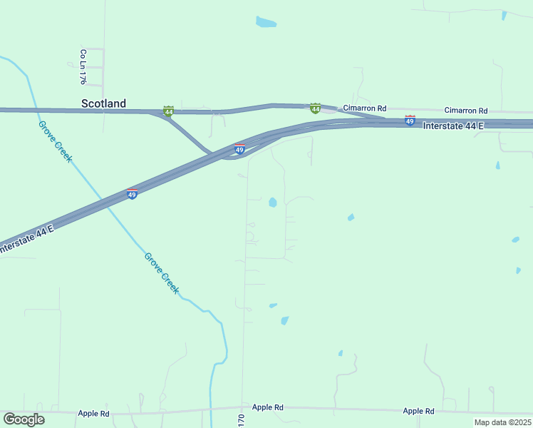 map of restaurants, bars, coffee shops, grocery stores, and more near 1700 County Lane 170 in Diamond