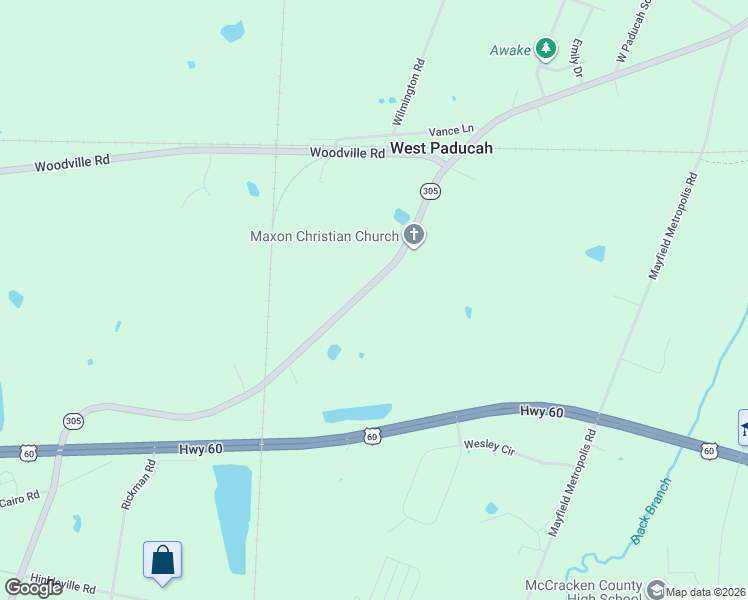 map of restaurants, bars, coffee shops, grocery stores, and more near 7900-8146 Old Cario Rd in McCracken