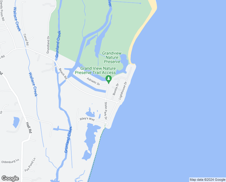 map of restaurants, bars, coffee shops, grocery stores, and more near 17 Bonita Drive in Hampton