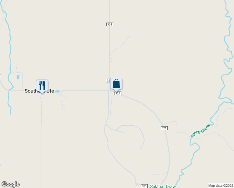 map of restaurants, bars, coffee shops, grocery stores, and more near 2941 County Road 321 in Ignacio