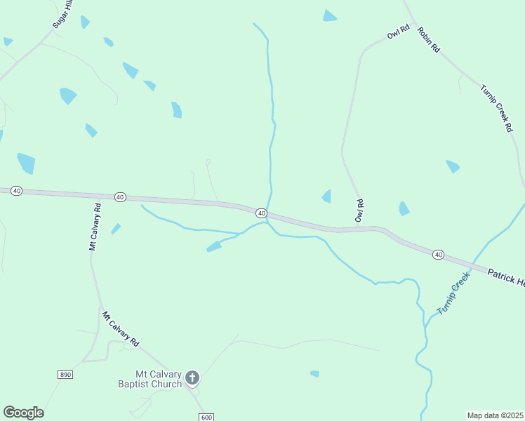 map of restaurants, bars, coffee shops, grocery stores, and more near 4386 Wickliffe Road in Brookneal