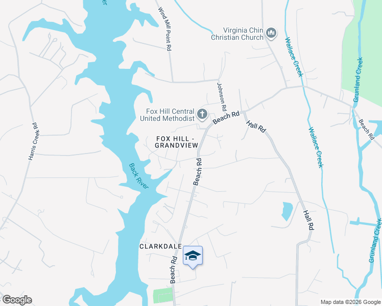 map of restaurants, bars, coffee shops, grocery stores, and more near 4 Routten Road in Hampton