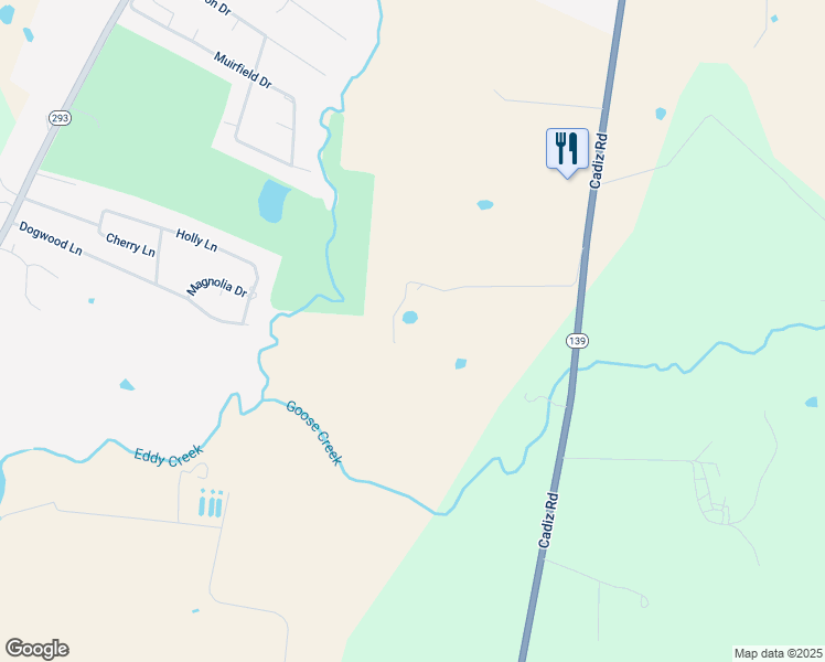 map of restaurants, bars, coffee shops, grocery stores, and more near 1550 Cadiz Road in Princeton