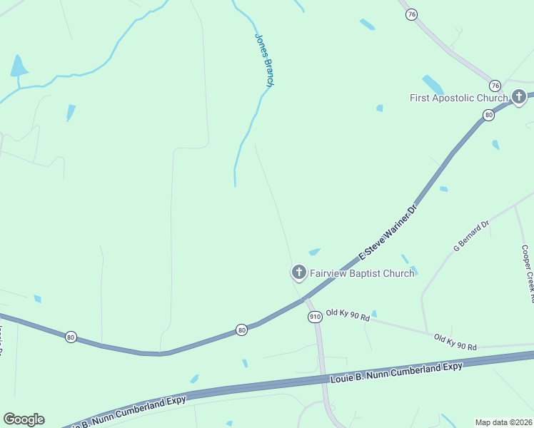 map of restaurants, bars, coffee shops, grocery stores, and more near 160-538 Fairview Church Road in Russell Springs