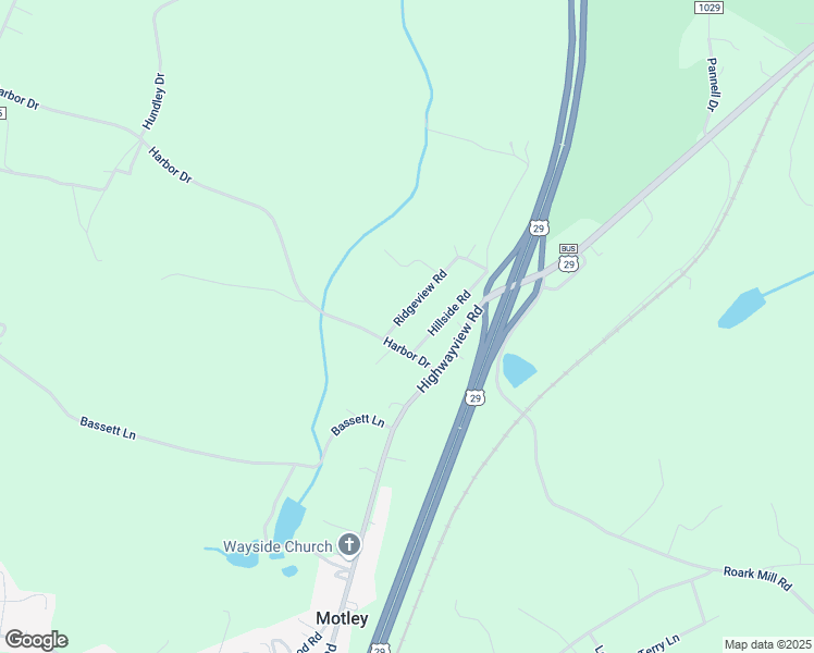 map of restaurants, bars, coffee shops, grocery stores, and more near 100-102 Ridgeview Road in Hurt