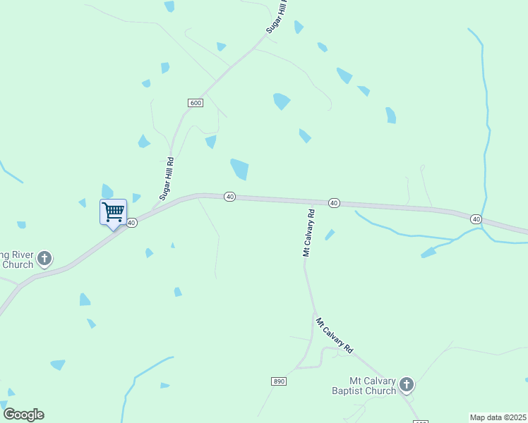 map of restaurants, bars, coffee shops, grocery stores, and more near 1282 Dog Creek Road in Brookneal