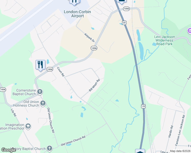 map of restaurants, bars, coffee shops, grocery stores, and more near 371 Bill Mays Road in London