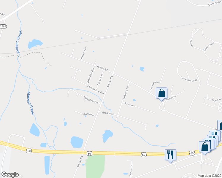 map of restaurants, bars, coffee shops, grocery stores, and more near 3512 Maxon Road in Paducah