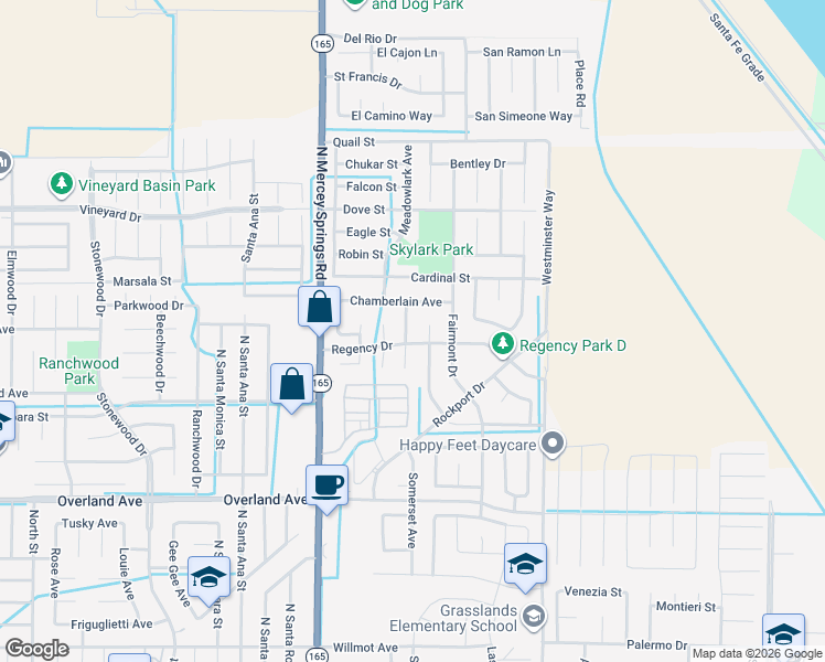 map of restaurants, bars, coffee shops, grocery stores, and more near 531 Lexington Avenue in Los Banos