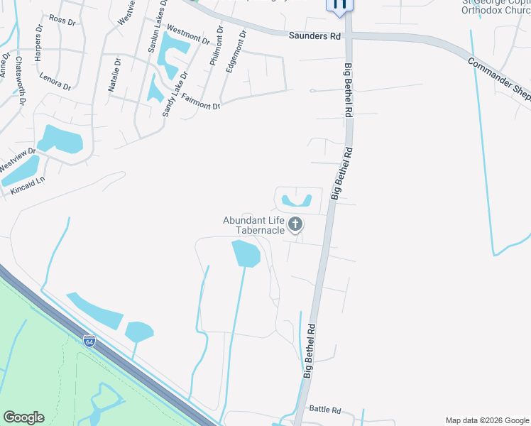 map of restaurants, bars, coffee shops, grocery stores, and more near 5 Whitecedar Court in Hampton