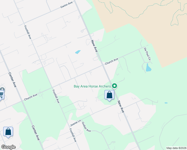 map of restaurants, bars, coffee shops, grocery stores, and more near 2120 Church Avenue in San Martin