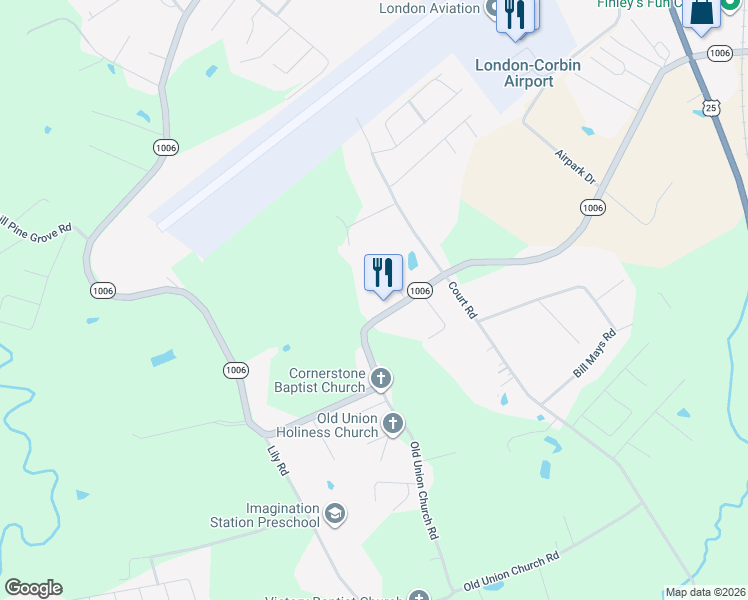 map of restaurants, bars, coffee shops, grocery stores, and more near 3786 Old Whitley Road in London