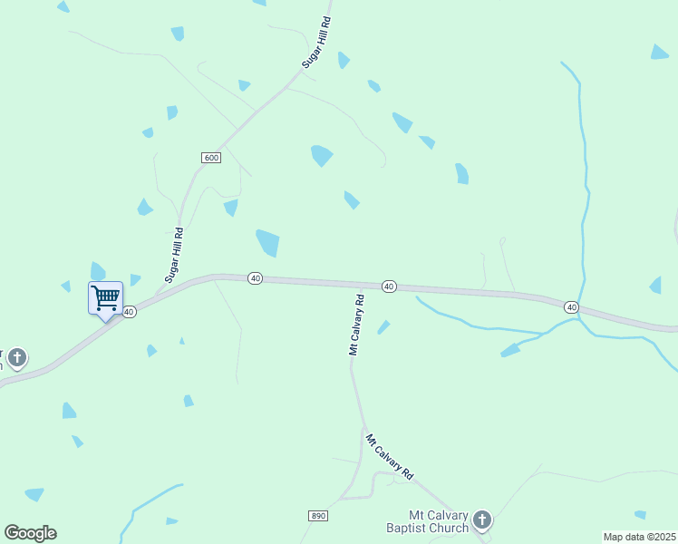 map of restaurants, bars, coffee shops, grocery stores, and more near 3742 Wickliffe Road in Brookneal