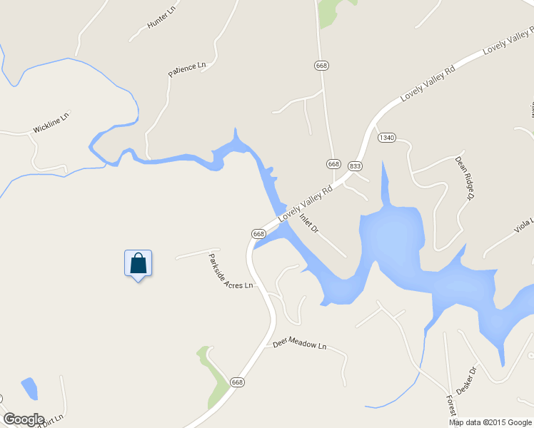 map of restaurants, bars, coffee shops, grocery stores, and more near 1971 Lovely Valley Road in Wirtz