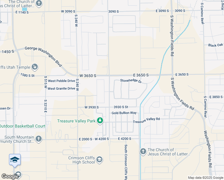 map of restaurants, bars, coffee shops, grocery stores, and more near 3770 Mitchell Drive in Washington