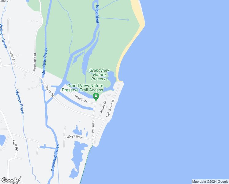 map of restaurants, bars, coffee shops, grocery stores, and more near 205 Lighthouse Drive in Hampton
