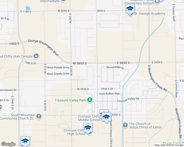 map of restaurants, bars, coffee shops, grocery stores, and more near 3761 South Kennedy Ln in Washington