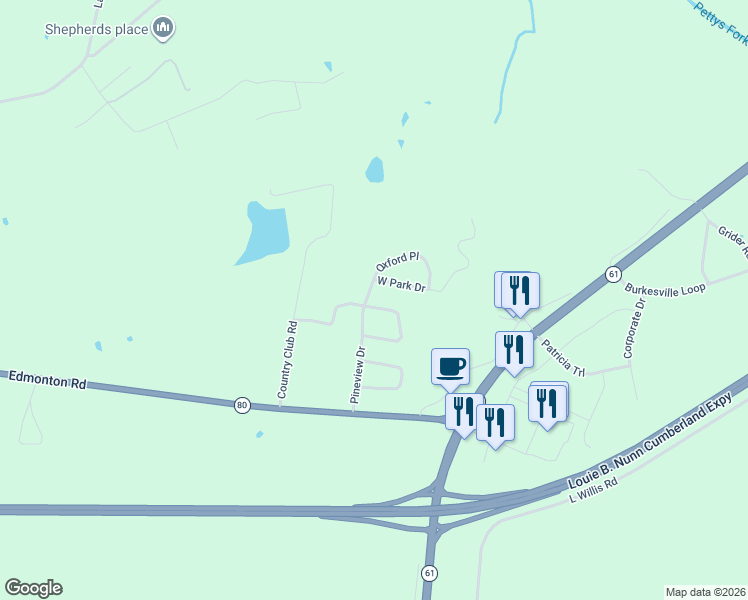 map of restaurants, bars, coffee shops, grocery stores, and more near 72-98 Pineview Drive in Columbia