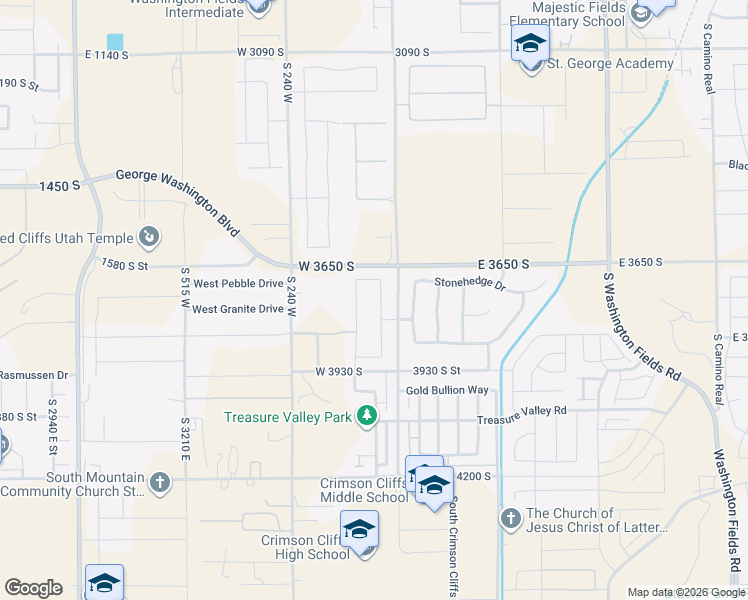 map of restaurants, bars, coffee shops, grocery stores, and more near 3739 South Kennedy Ln in Washington