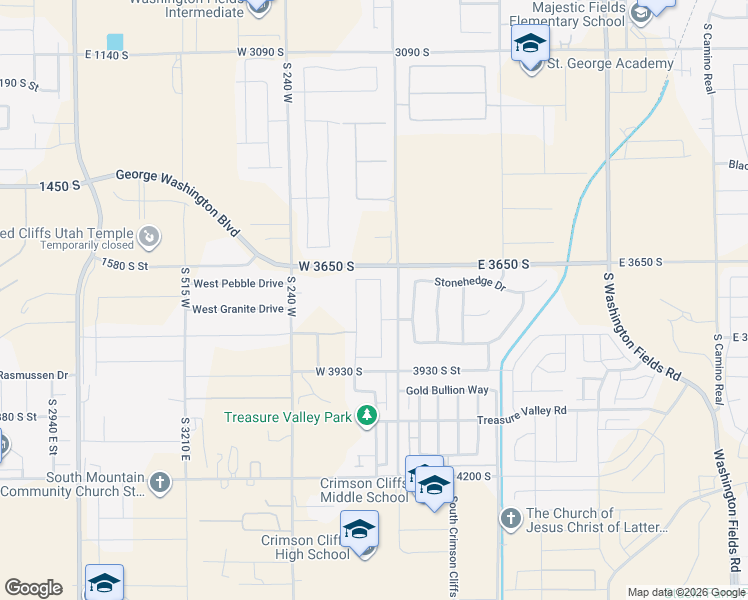 map of restaurants, bars, coffee shops, grocery stores, and more near 3770 Mitchell Drive in Washington