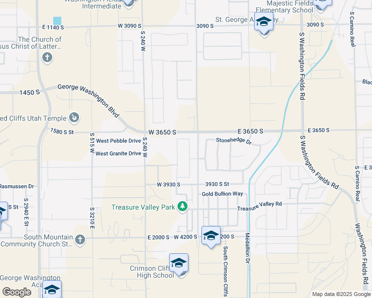 map of restaurants, bars, coffee shops, grocery stores, and more near 3736 South McKenzie Lane in Washington