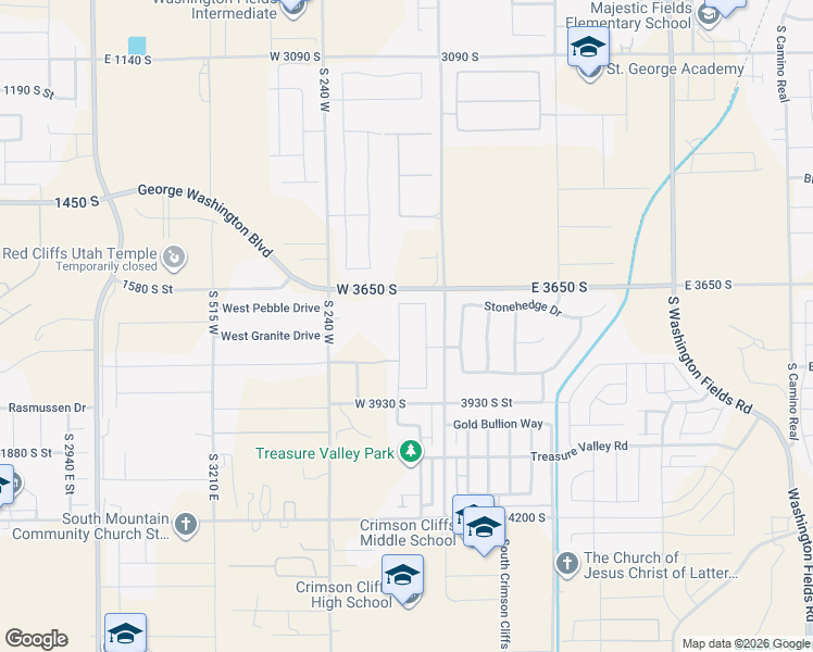 map of restaurants, bars, coffee shops, grocery stores, and more near 3770 Mitchell Drive in Washington